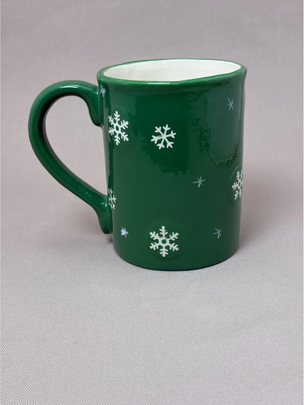 All My Friends Are Flakes Mug Winter Christmas Green Ceramic Coffee Cup 16 oz